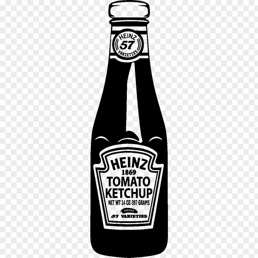 Tomato Ketchup Steakers Beer Bottle Drawing PNG