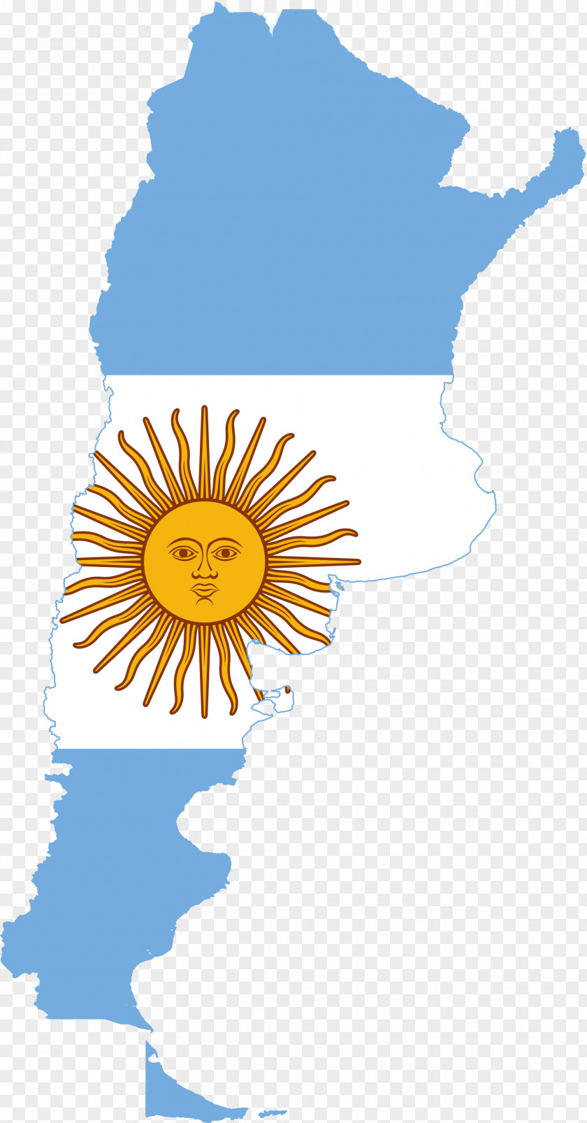 Argentina Cliparts Flag Of Map PNG