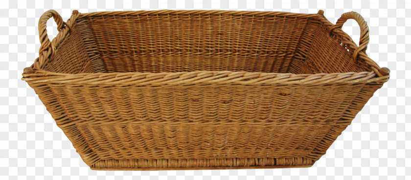 LAUNDRY BASKET Picnic Baskets 1940s Wicker PNG