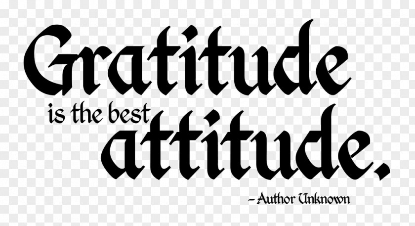 Quotation Gratitude Attitude Good PNG