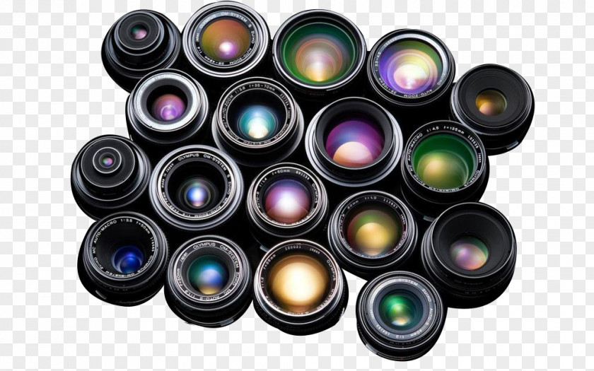 Variety Of Camera Lens Material Lenses For SLR And DSLR Cameras Digital PNG