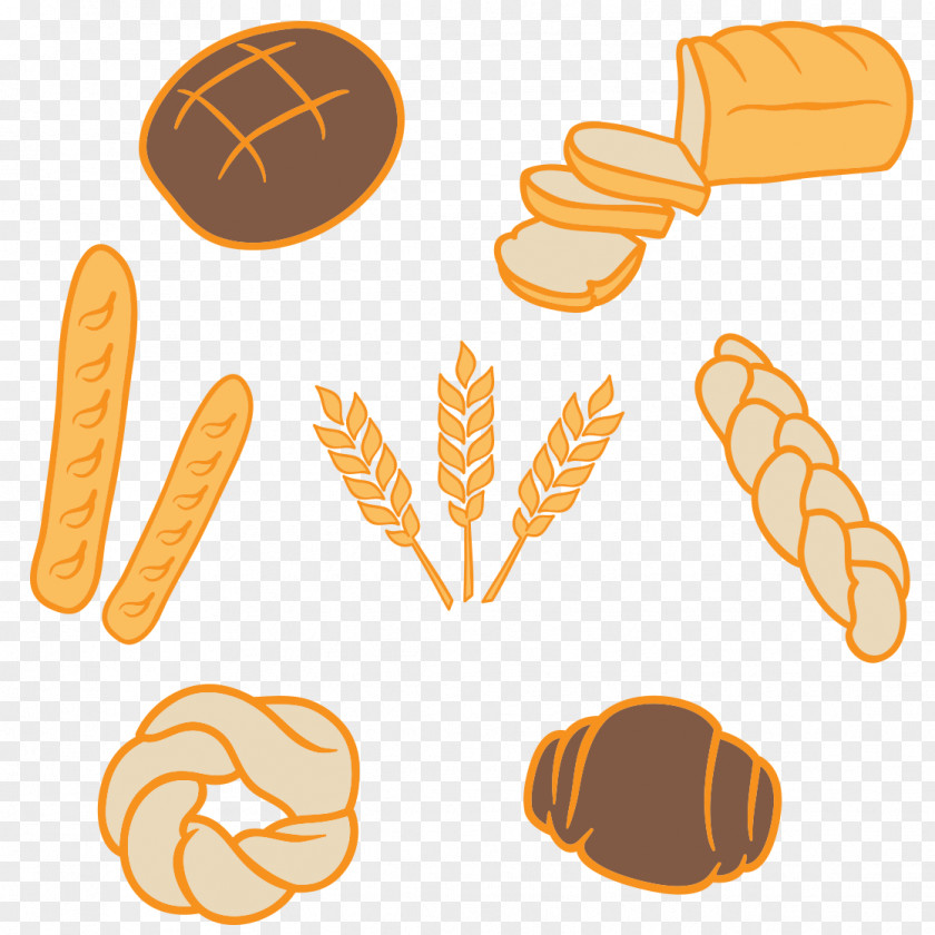 Wheat Bread Breakfast Cereal Euclidean Vector Drawing PNG