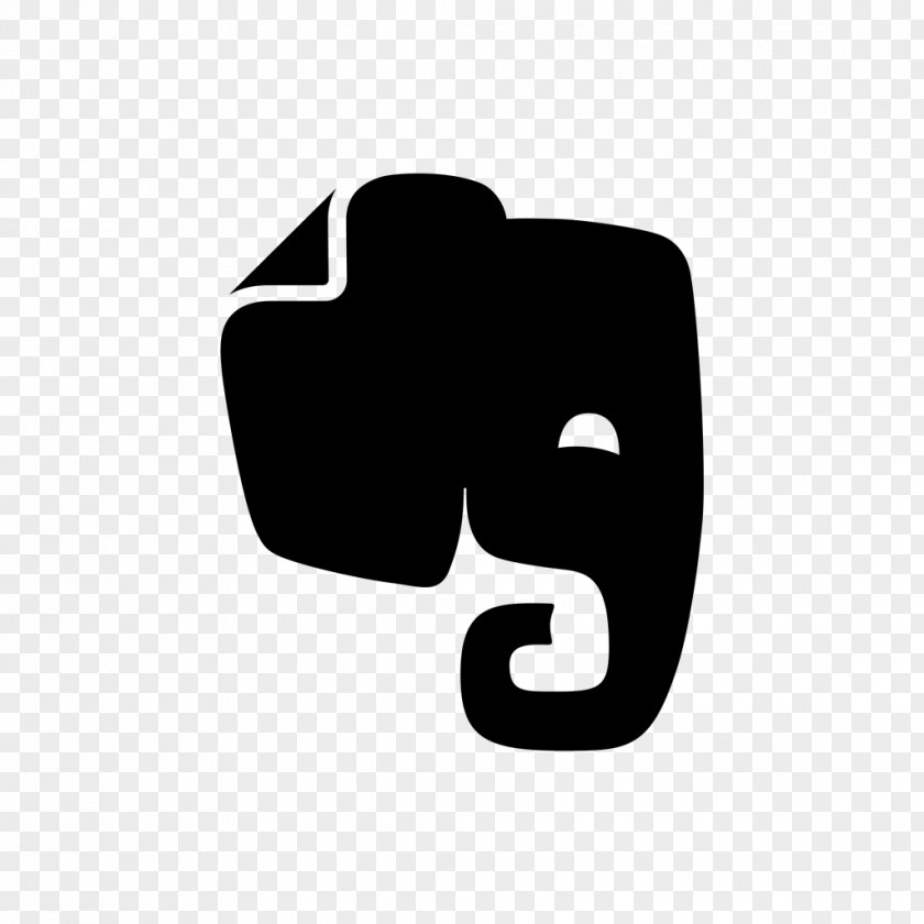 Black Evernote Note-taking IFTTT PNG