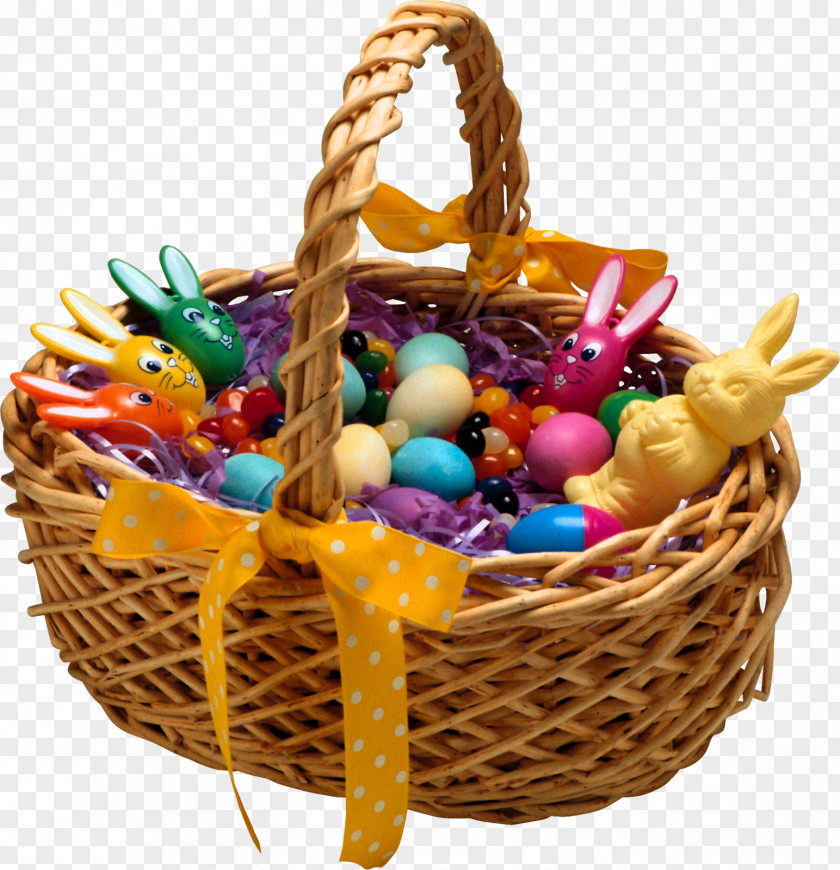 Easter Basket Egg Image PNG