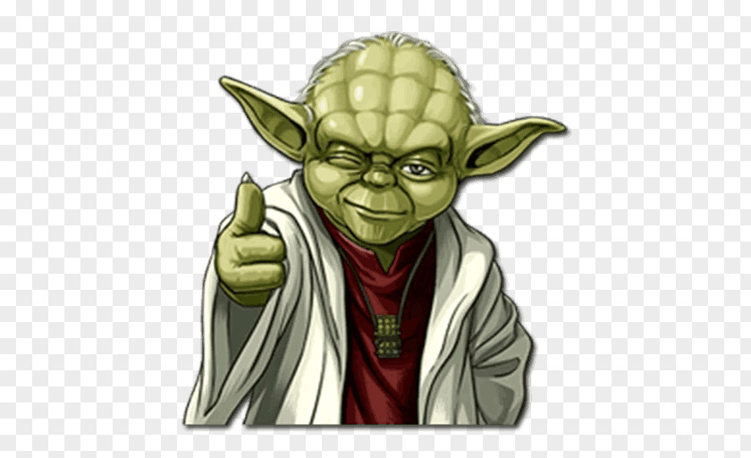 Emoji Yoda Star Wars Sticker PNG