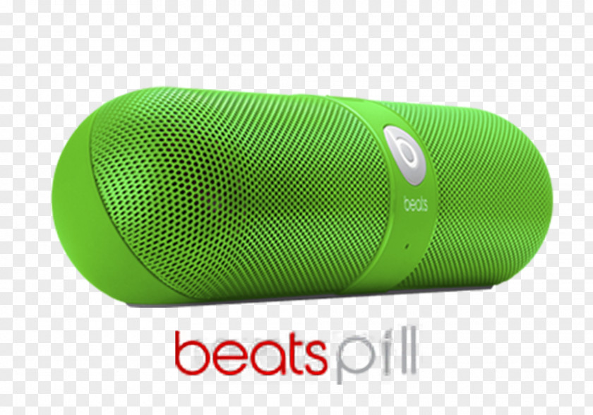 Speaker Green Capsule Beats Pill Yellow White PNG