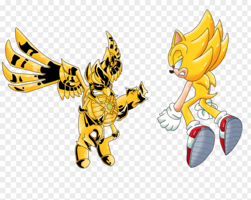 Super Sonic Horse Insect Cartoon Figurine PNG