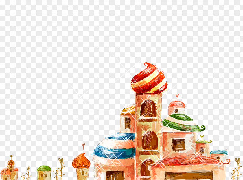 Castle Cartoon Illustration PNG