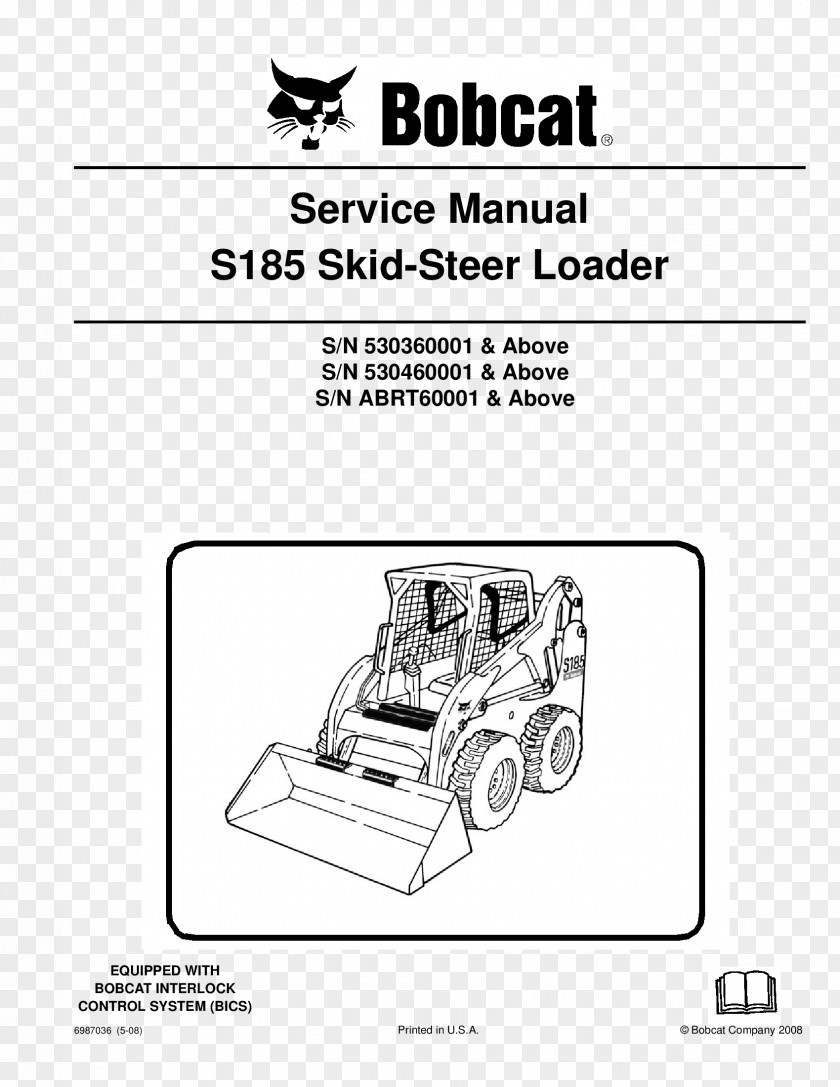 Excavator Skid-steer Loader Bobcat Company Caterpillar Inc. Product Manuals Wiring Diagram PNG