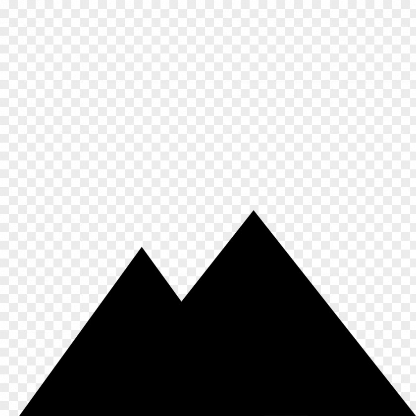 Mountain Monochrome Photography Triangle PNG