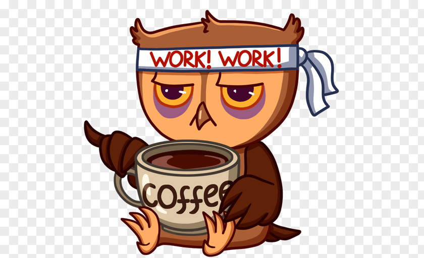 Owl Coffee Cup Clip Art PNG