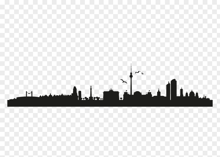 Skyline Silhouette Illustration Fernsehturm Brandenburg Gate Fotolia Royalty-free PNG
