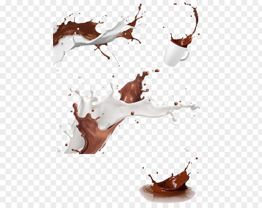 Splashes Of Coffee Milk Milkshake Chocolate White Stock Photography PNG