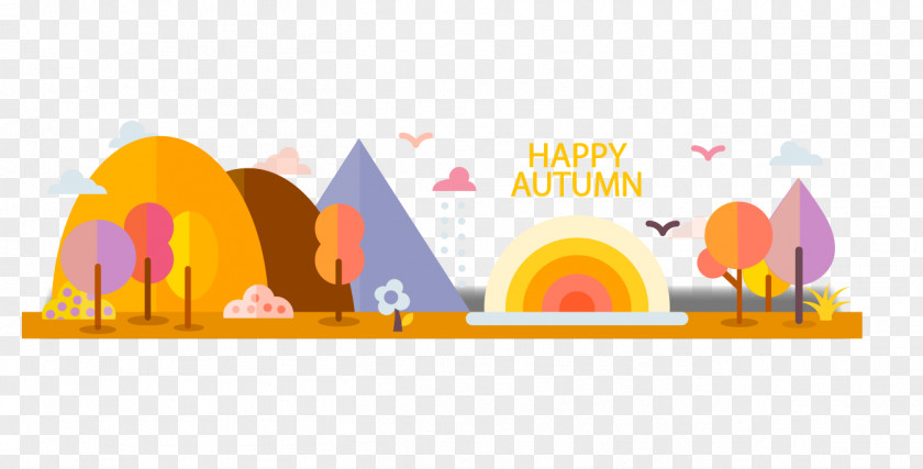 Autumn Scenery Double Ninth Festival Poster PNG
