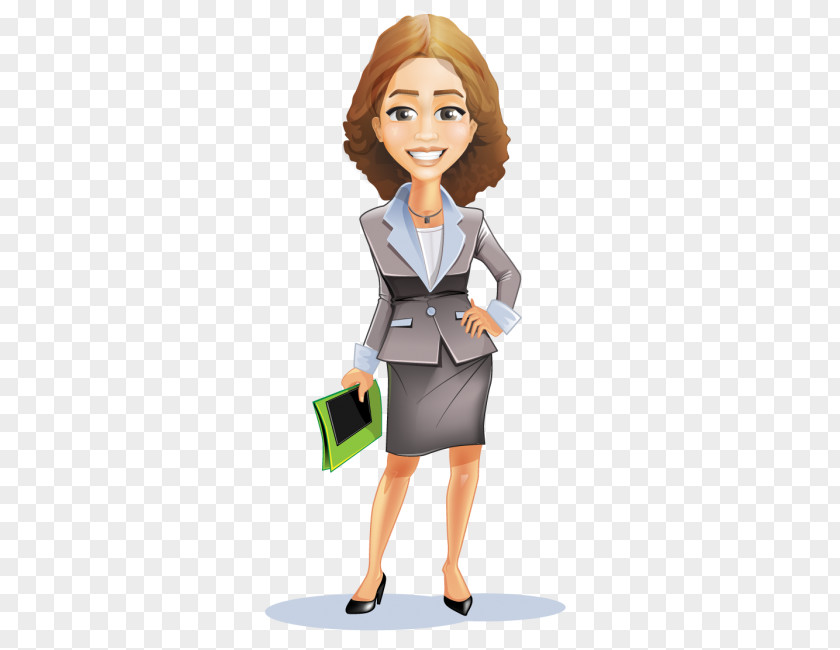 Business Businessperson Cartoon Woman PNG