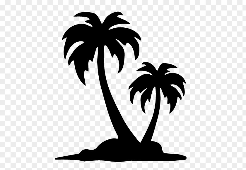 Date Palm Silhouette Coconut Tree Drawing PNG