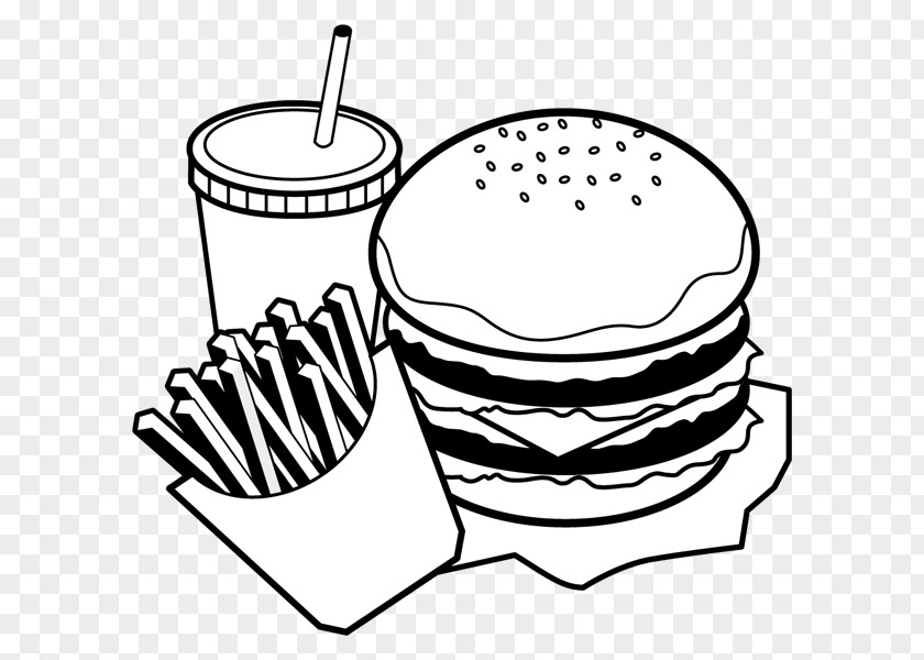 Design Hamburger Black And White Food Monochrome Painting Clip Art PNG