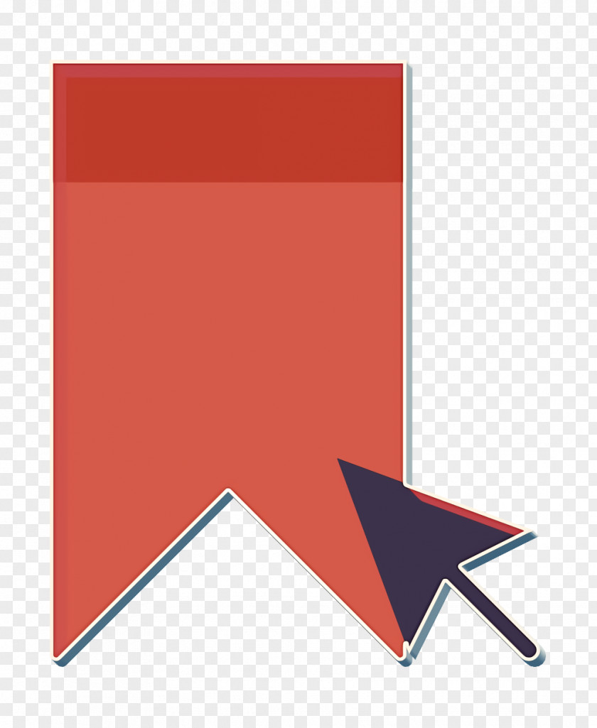 Paper Flag Bookmark Icon Interaction Assets PNG