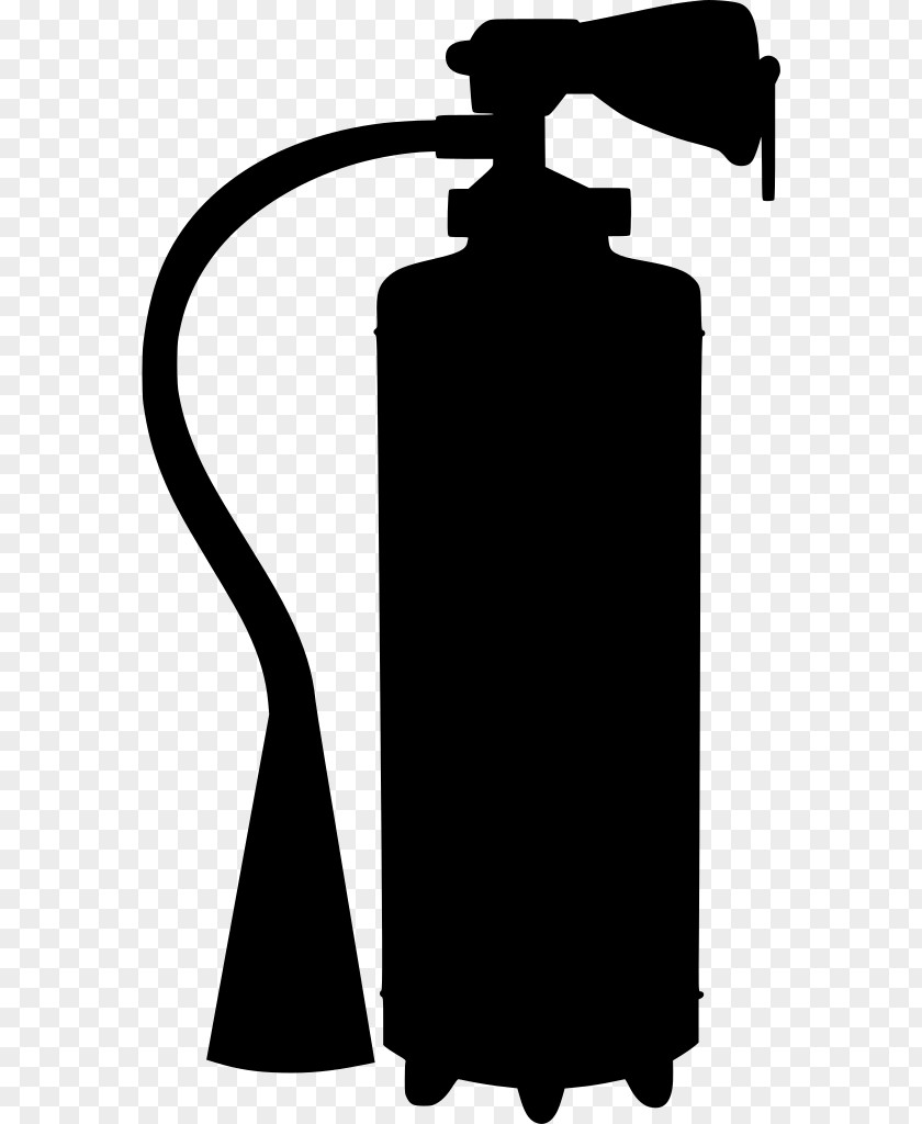 Water Bottle Blackandwhite Fire Extinguisher PNG