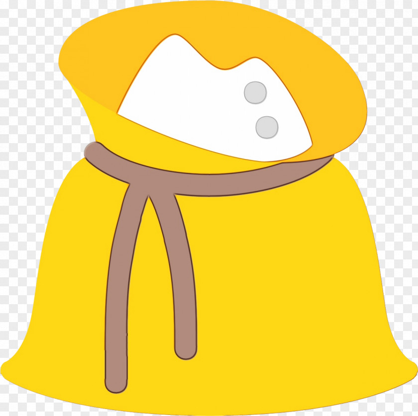 Yellow Wet Ink Clip Art Icon PNG