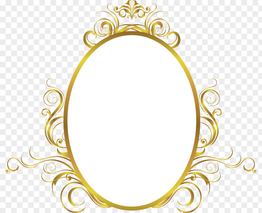 Gold Oval Frame PNG oval frame clipart PNG