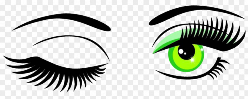 Hand-painted Eyes Wink Eye Clip Art PNG