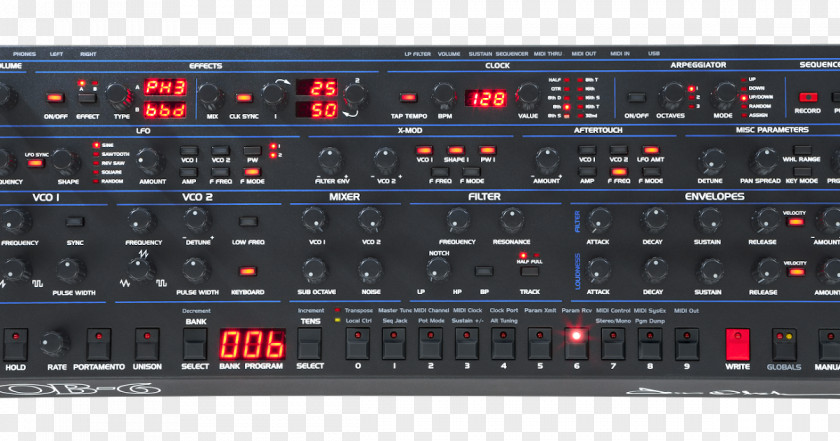 Musical Instruments Prophet '08 Sound Synthesizers Dave Smith Oberheim Electronics Module PNG