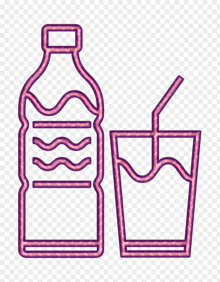 Plastic Bottle Glass Drink Icon Drinking Healthy Life PNG