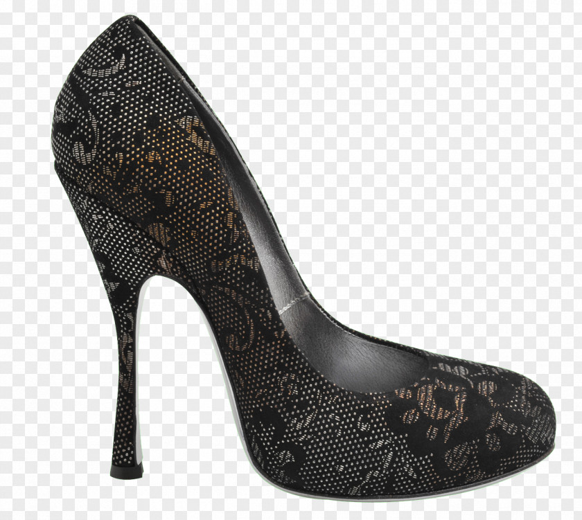 Black Pattern High Heels Material Free To Pull High-heeled Footwear Shoe PNG