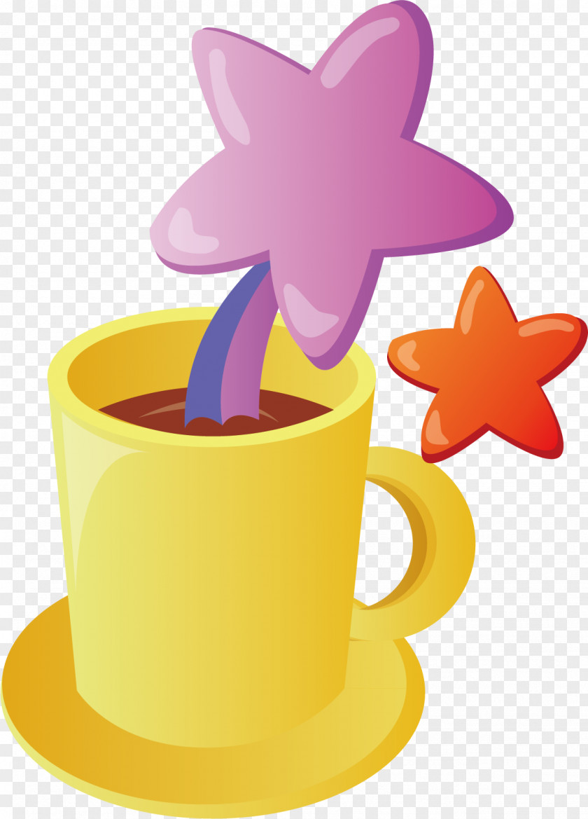 Coffee Material Picture Star Illustration PNG