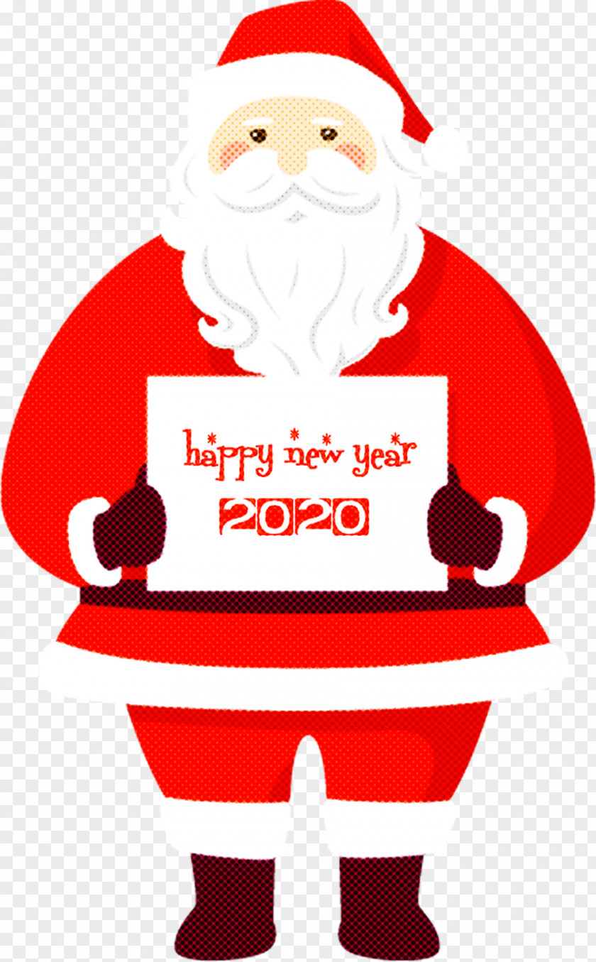 Happy New Year 2020 Santa PNG