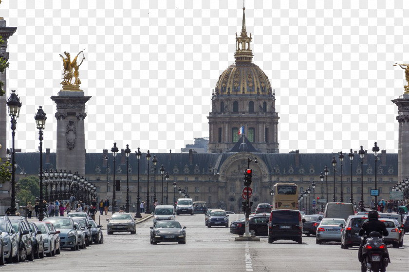 Paris Pont Alexandre III Les Invalides Bridge PNG