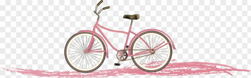Pink Dream Bike Bicycle Wheel Tree PNG