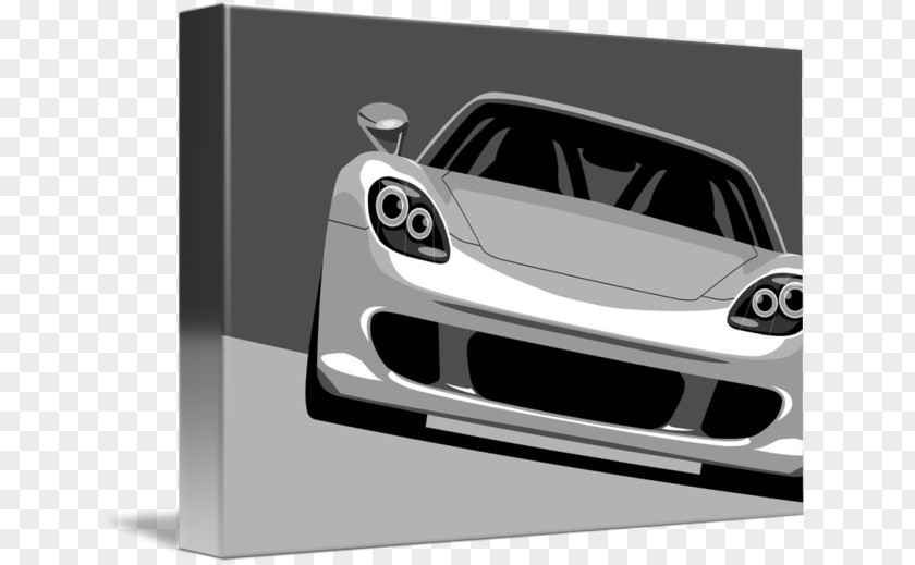 Porsche Carrera GT Bumper Sports Car PNG