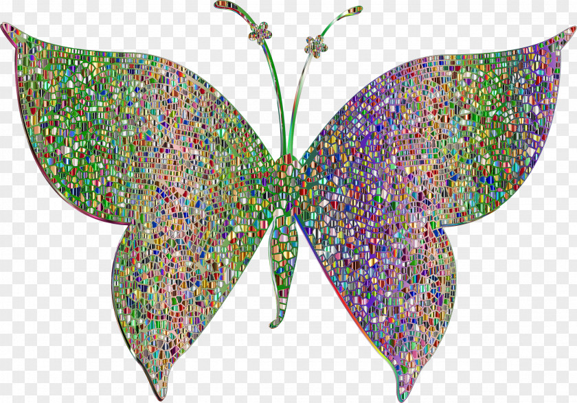 Psychedelic Butterfly Violet Moth Color Clip Art PNG