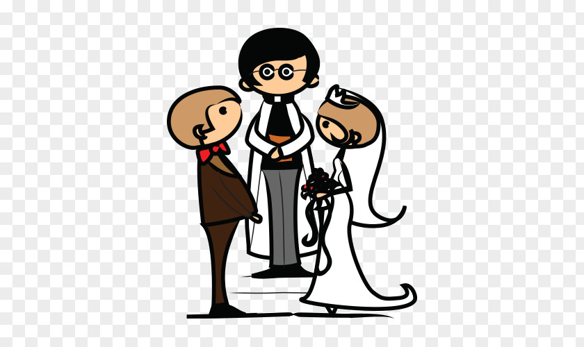 Cartoon Couple Vector Wedding Marriage Illustration PNG