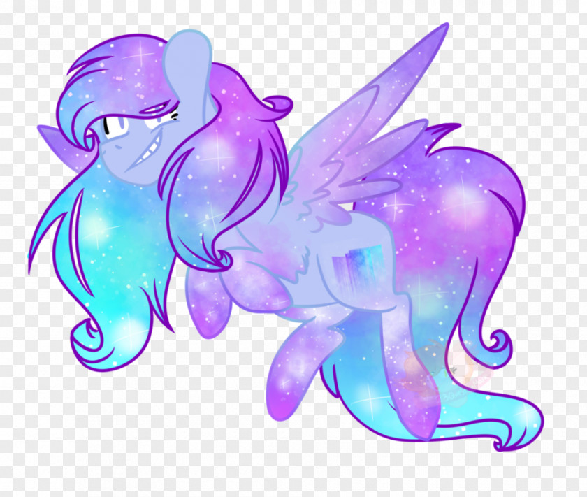 Northern Lights Pony Horse Marine Mammal Fairy PNG