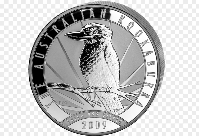 Silver Australian Kookaburra Coin Troy Ounce PNG