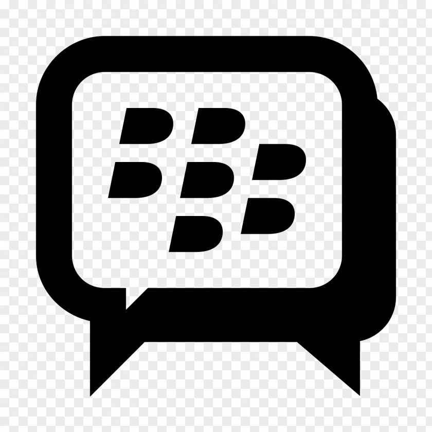Blackberry BlackBerry Messenger Font PNG
