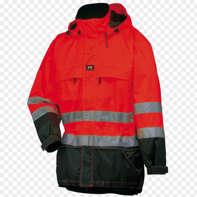 Jacket High-visibility Clothing Helly Hansen Workwear Parka PNG