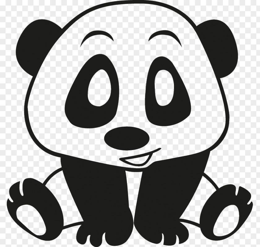 Panda Bathroom Accessories Giant Stickers Wall Decal PNG