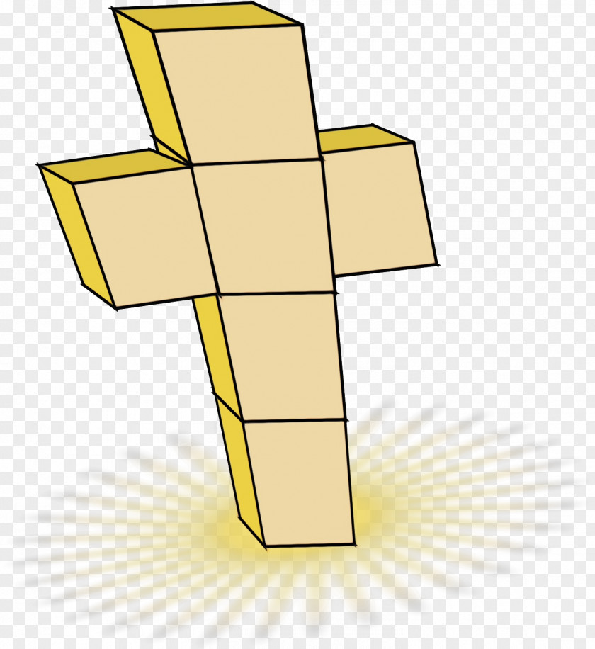 Religious Item Symbol Cross Yellow Line Clip Art PNG