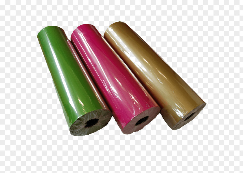 Rolled Paper Plastic Magenta Cylinder PNG