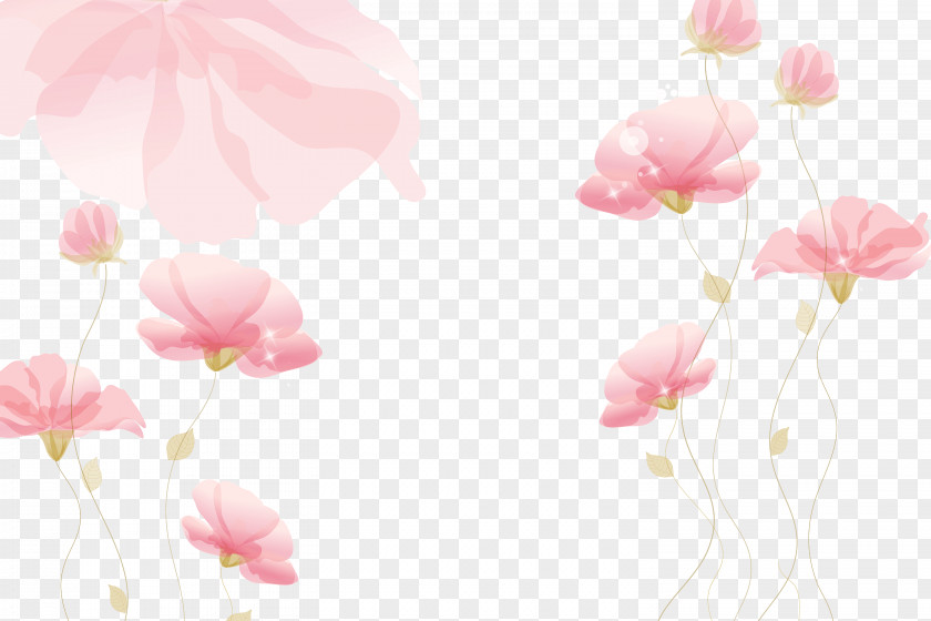 Floral Banner Download Wall Wallpaper PNG