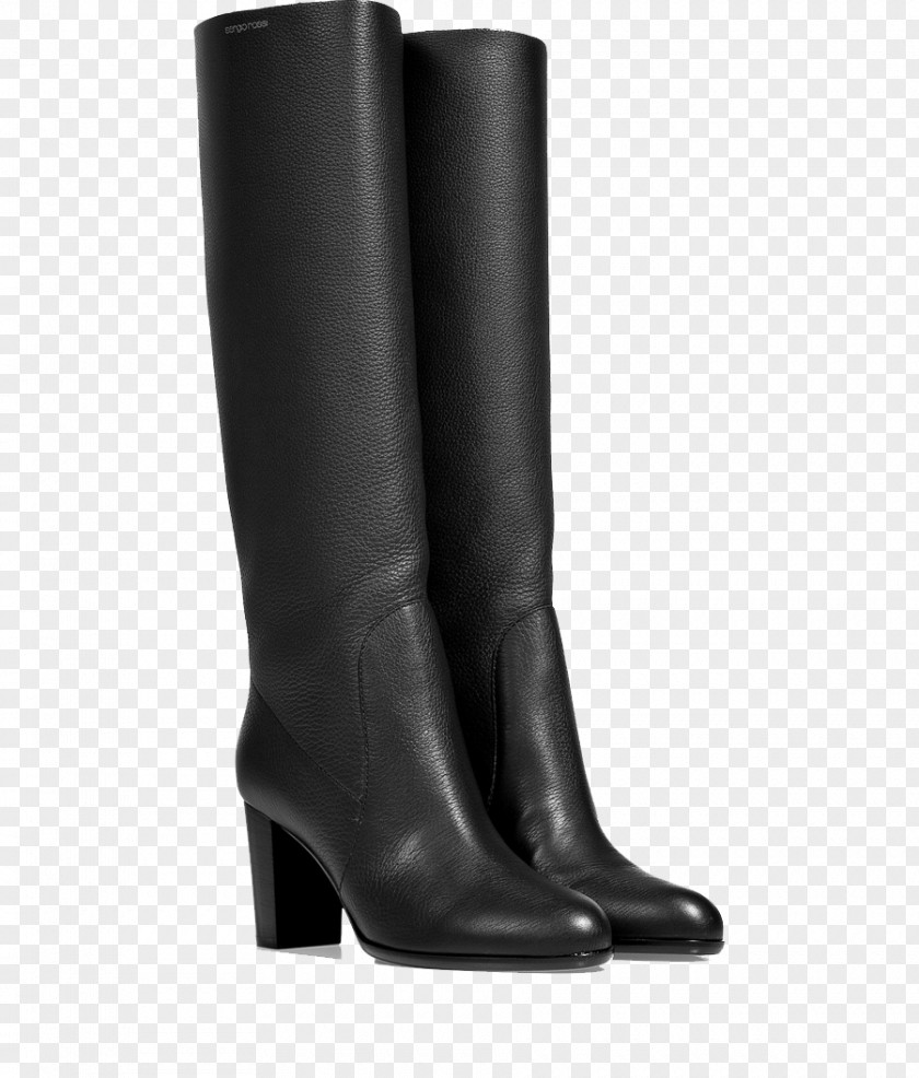 Leather Shoes Riding Boot Knee-high Shoe Fashion PNG