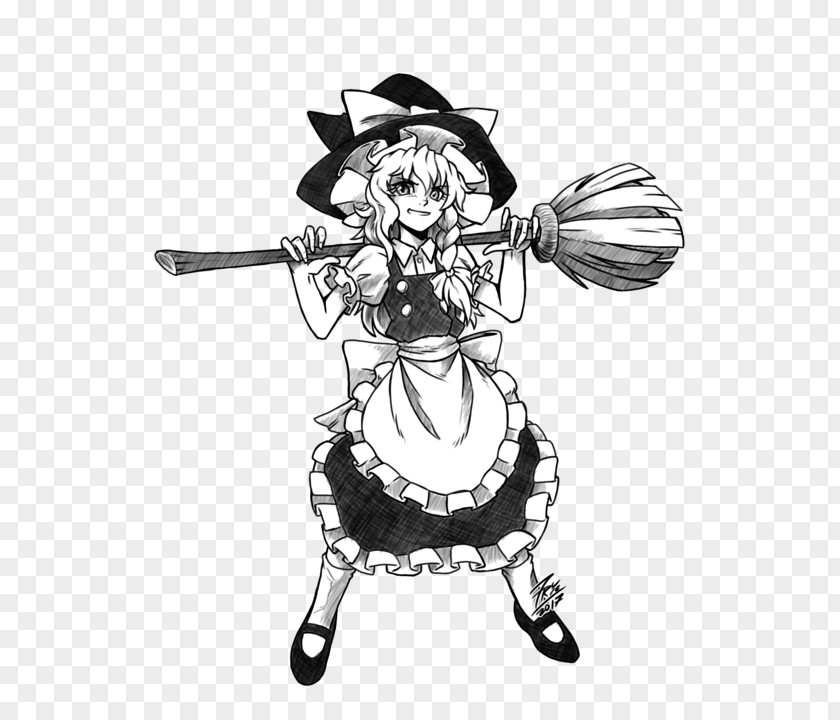 Marisa DeviantArt Drawing Kirisame Sketch PNG