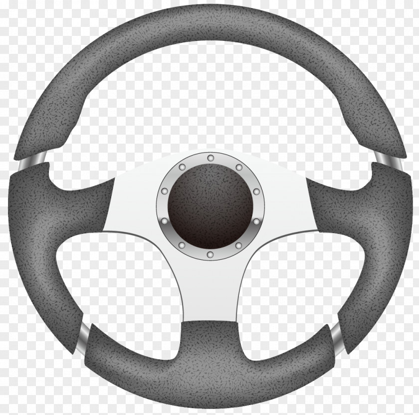 Vector Painted Black Steering Wheel Car Driving Industry Traffic Vehicle PNG