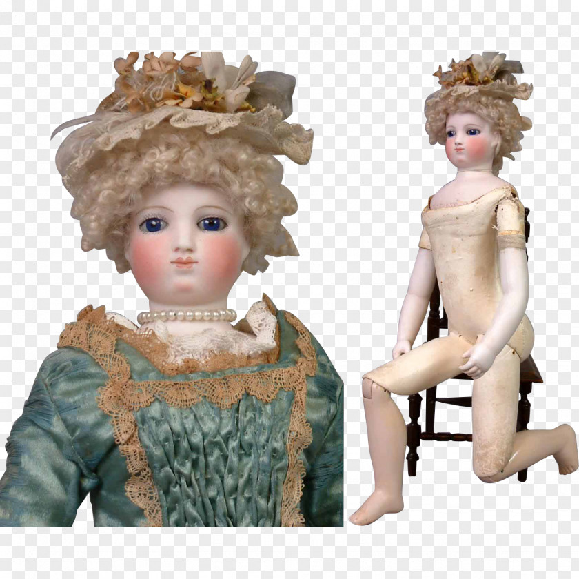 Doll Barrois Bisque Arms Neck PNG