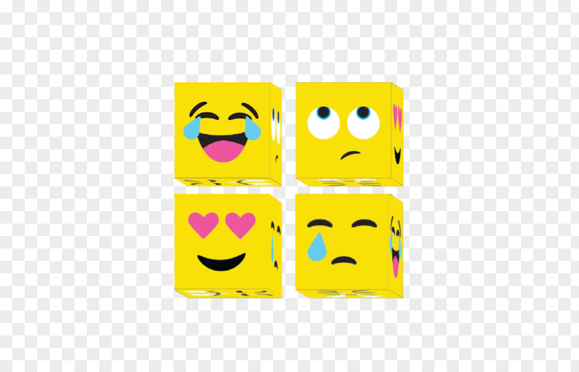 Emoji Smiley Cube Emoticon Paper PNG