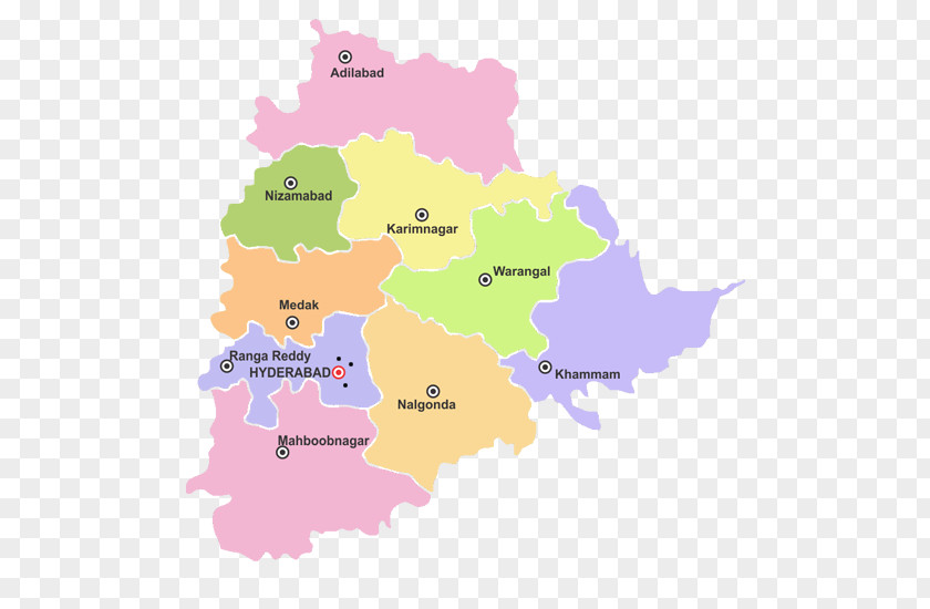 Map Nizamabad District Ranga Reddy Warangal Khammam Karimnagar PNG